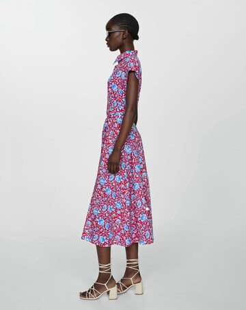 Mango Apple Floral Shirt Dress