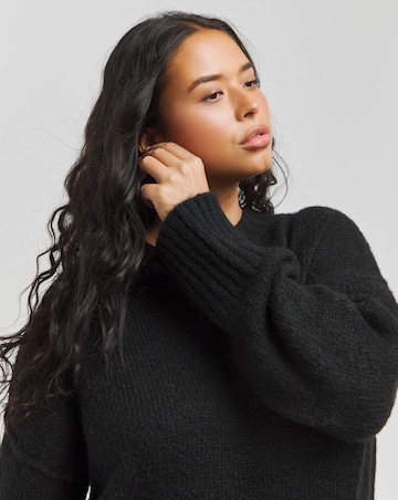 Black Jumper with Scarf