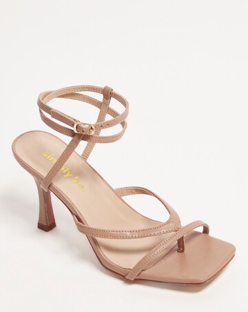 Carrieann Strappy Ankle Tie Sandals - Extra Wide Fit (EEE)