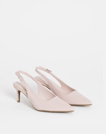 Aspen Pointy Toe Slingback Shoes - Extra Wide Fit (EEE)