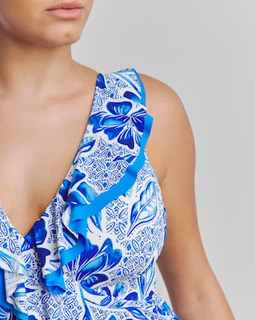 MAGISCULPT Medium Control Ruffle Swimsuit