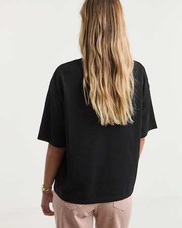 Simply Be Black Strawberry Graphic T-Shirt