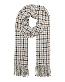 Only Check Lurex Detail Scarf