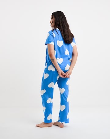 Simply Be Value Heart Print Pyjama Set