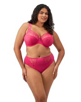 Elomi Zarla High Leg Knicker Red