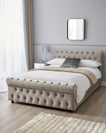 Kingston Velvet Storage Bed Frame