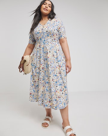 Joe Browns Floral Tea Jersey Midaxi Dress | Simply Be