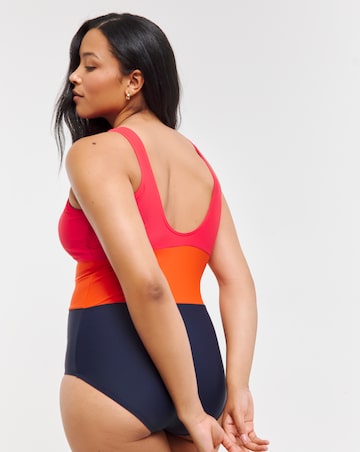 Sports Padded Colourblock Swimsuit