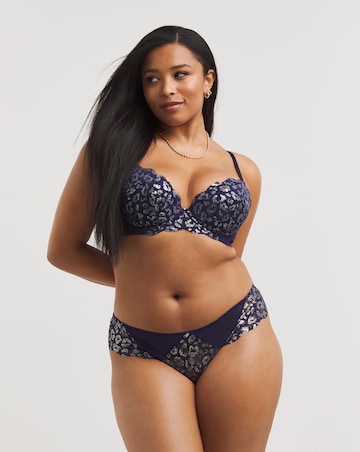 Ann Summers Sexy Lace Planet Plunge Bra Navy