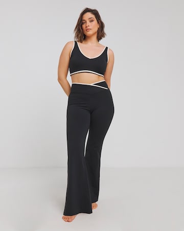 TALA DayFlex Contrast Trim Wrap High Waisted Yoga Pant