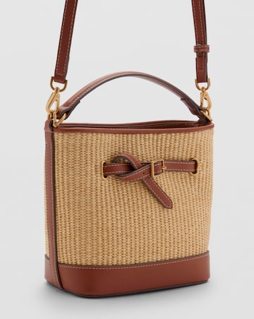 Mango Raffia Bucket Bag