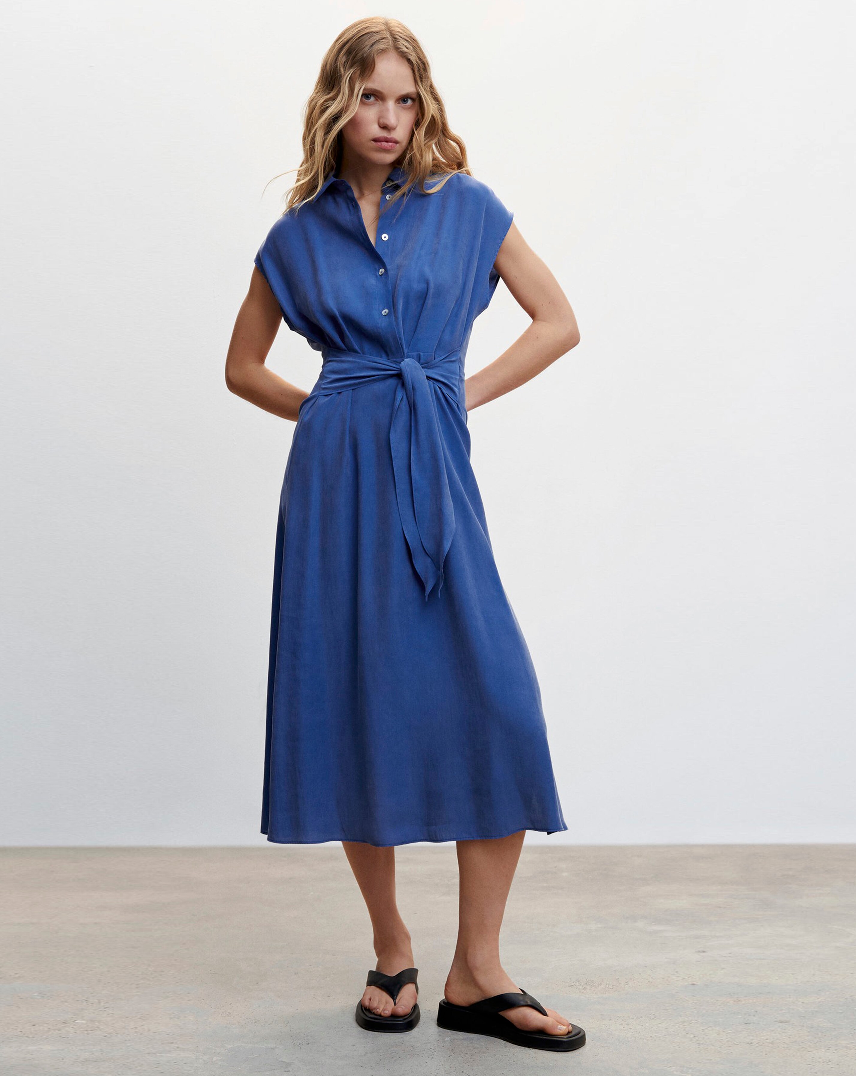 Mango Bow Shirt Dress Simply Be