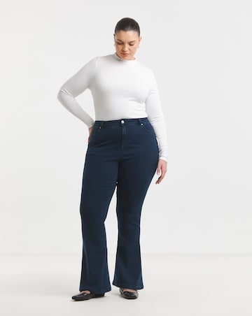 Indigo Highwaist Super Stretch Flare Jeans