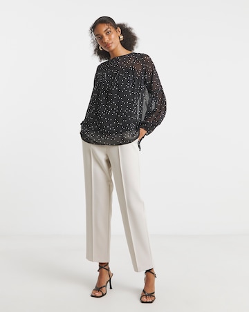 Joanna Hope Romantic Chiffon Blouse