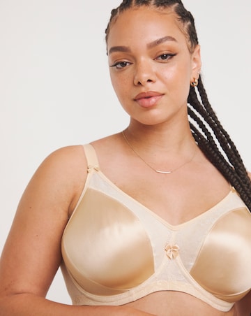 Goddess Yvette Moulded Full Cup Wired Bra Nude