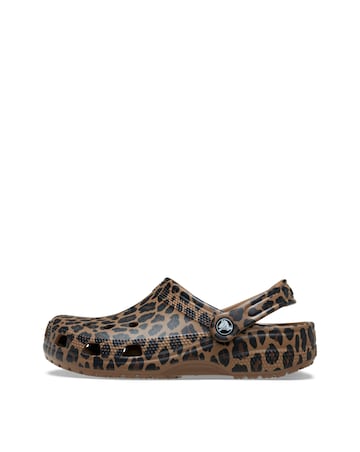 Crocs Sepia/Leopard Classic Animal Clog - Standard Fit
