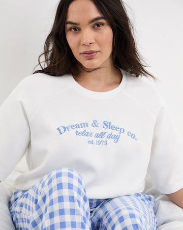 Pretty Secrets Raglan Sleeve Gingham Lounge Set