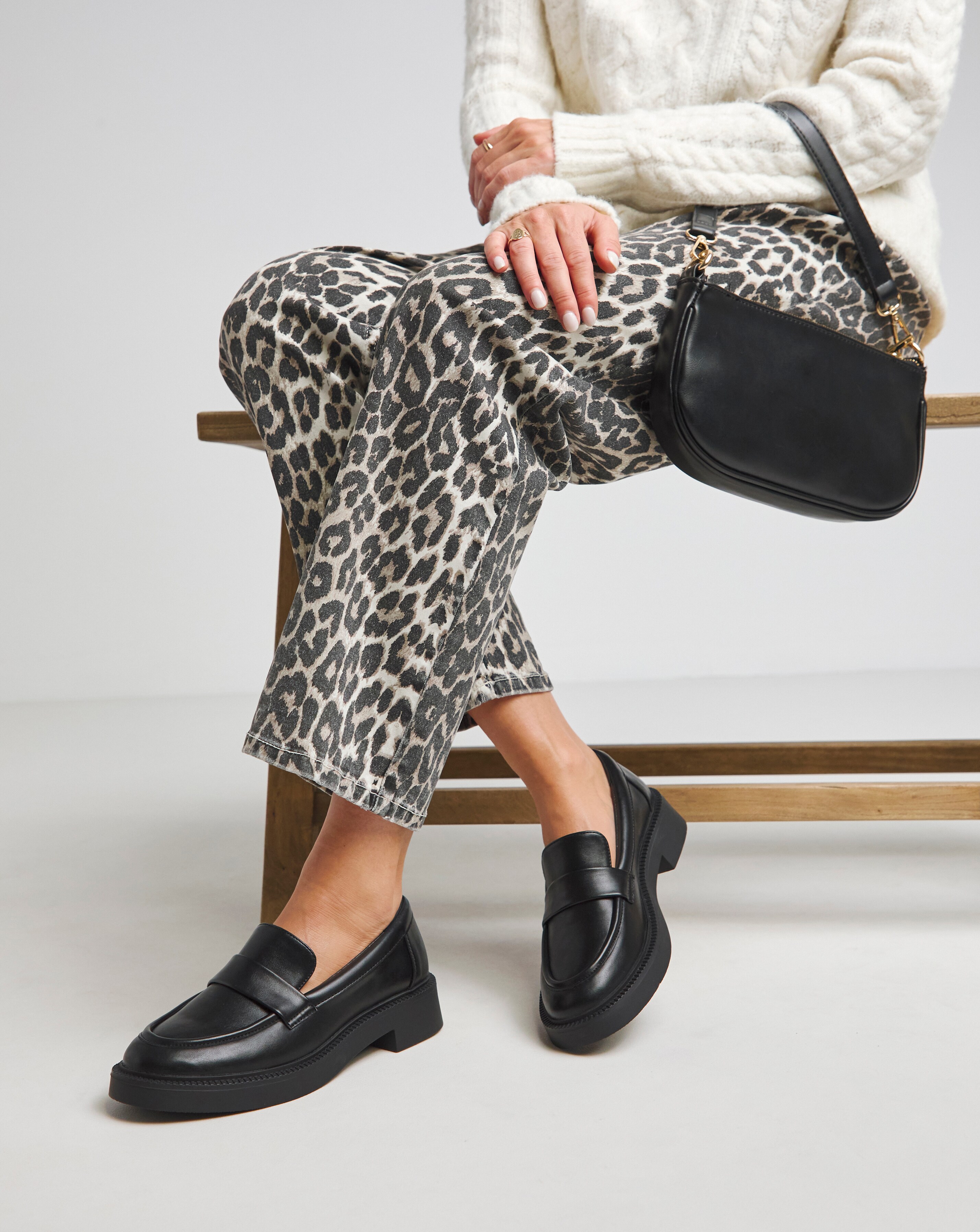 Vienna Simple Chunky Loafers - Extra Wide Fit (EEE)