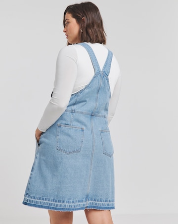 Mini Denim Dungaree Dress