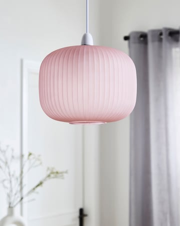 Nora Matt Blush Glass 20cm Pendant Shade