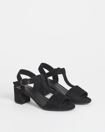 Jamie T Bar Heeled Sandals - Wide Fit (E)