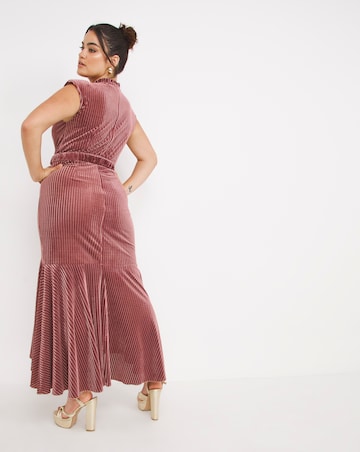 Little Mistress Velvet Maxi dress