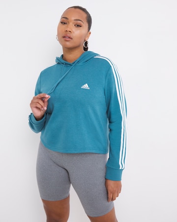 adidas 3 Stripe Crop Hoody