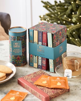 Arts &amp; Crafts Tea Library &amp; Shortbread Biscuit Tin bundle
