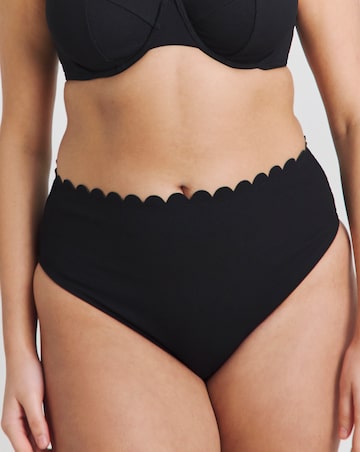 MAGISCULPT Medium Control Contour Me Scalloped High Waist Bikini Bottoms