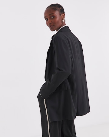 Black Oversized Single Breasted Blazer