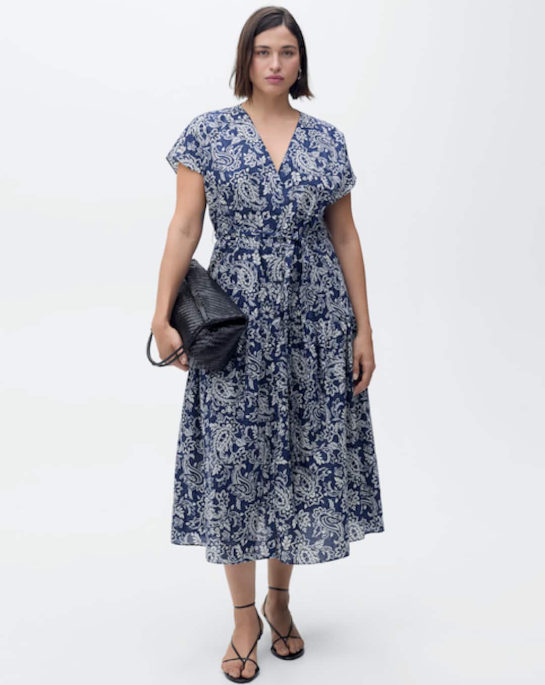 sachin and babi light blue dress Brown Fringe Mango Dress