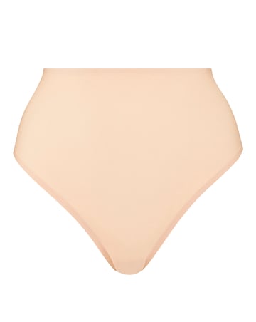 Figleaves Smoothing High Waisted Thong Latte