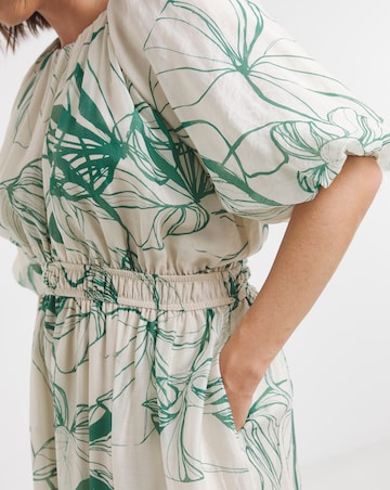 Joanna Hope Puff Sleeve Printed Dress