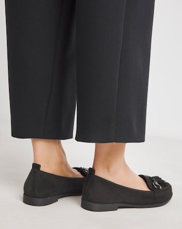 Simply Be Tampa Low Cut Tassel Loafers Extra Wide EEE Fit