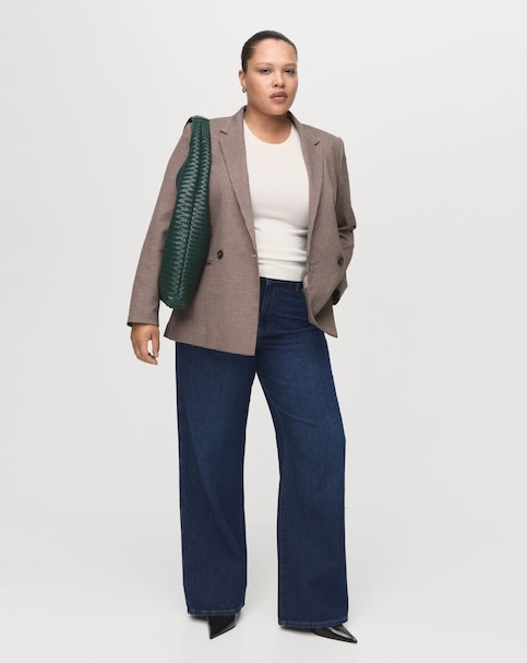 Mango High-Rise Wide Leg Jean