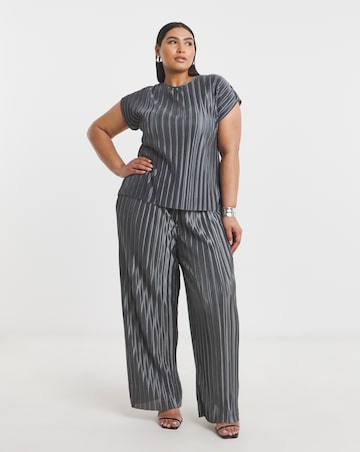 Joanna Hope Plisse Blouse