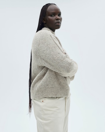 Mango Creme High Neck Sweater