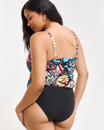 MAGISCULPT Twist Front Blouson Swimsuit