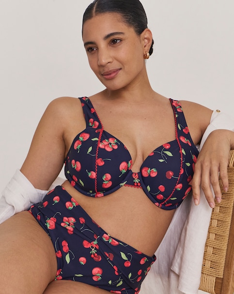 MAGISCULPT Cherry Print Underwired Bikini Top