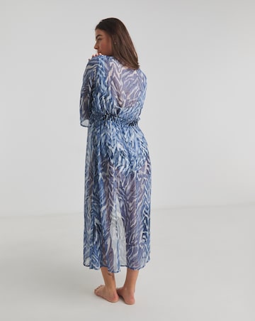 MAGISCULPT Tie Waist Open Beach Kaftan