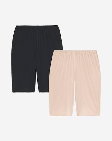 Pretty Secrets 2 Pack Culottes Black/Almond
