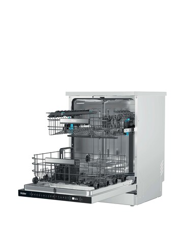 Install - Haier i-Pro Shine Series7 XF4A4M0W80 Dishwasher 14 Place White