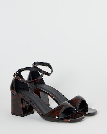 Coco Barely There Block Heel Sandals - Extra Wide Fit (EEE)