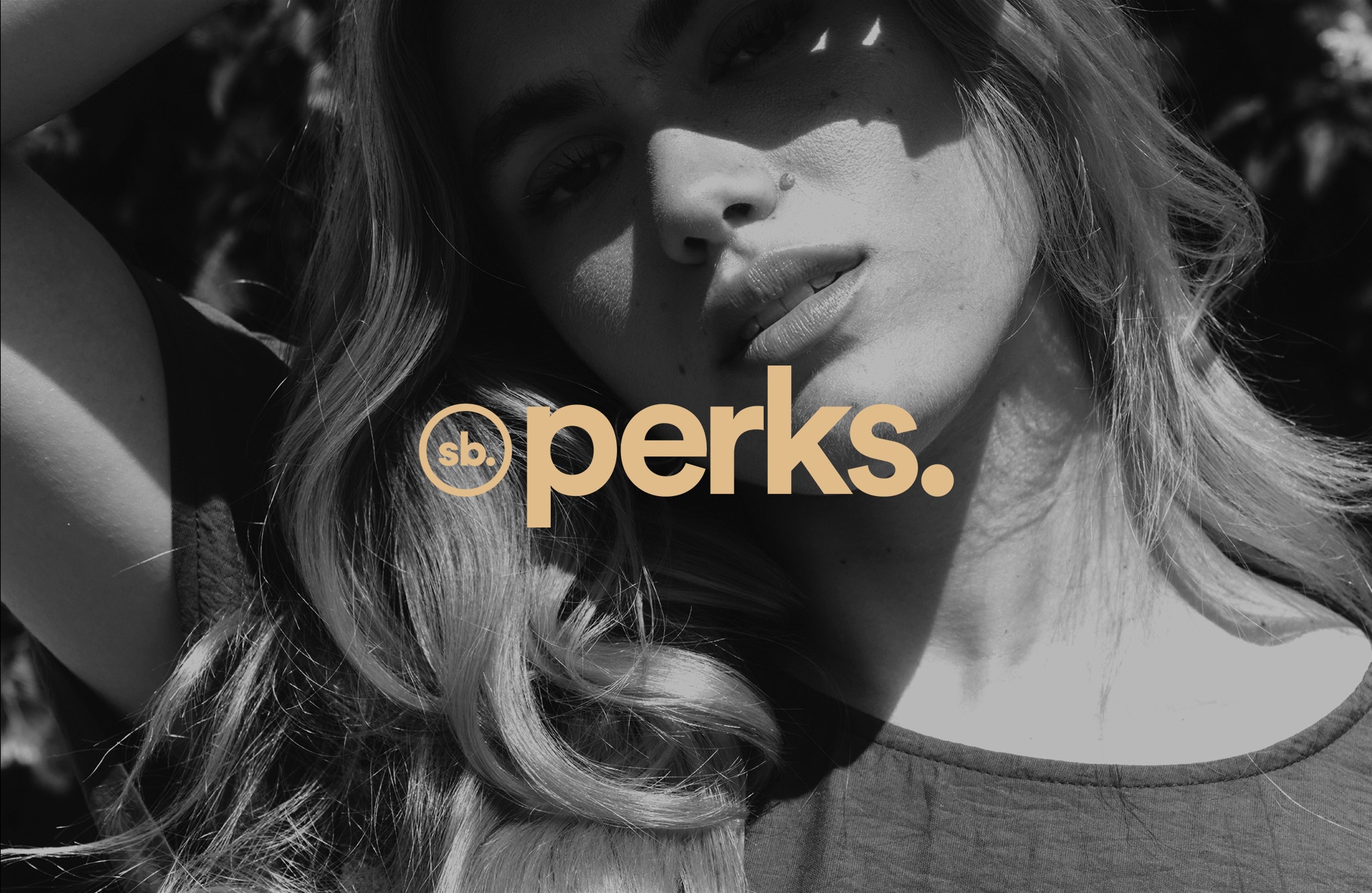 Perks. Close-up of model in the sun