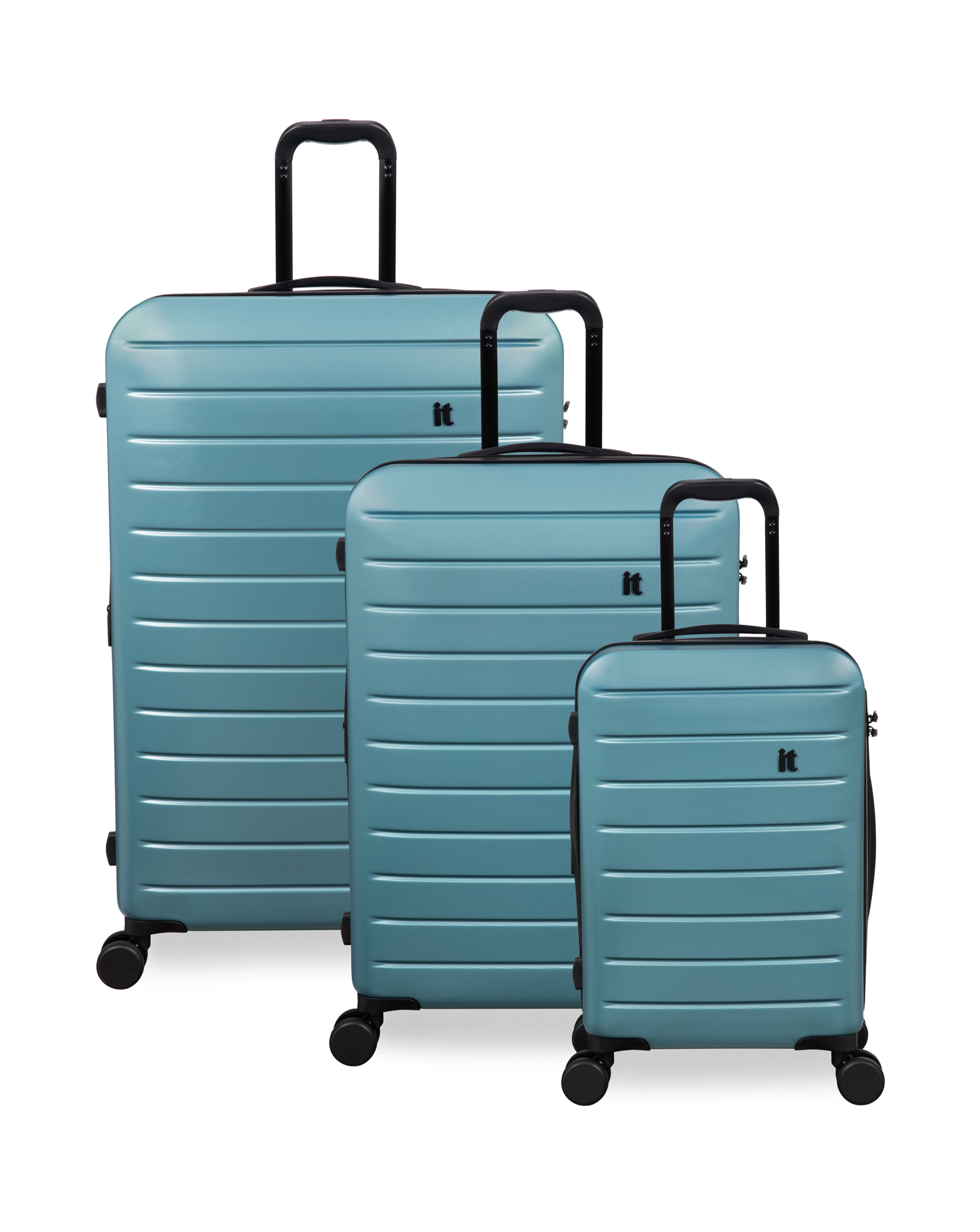 IT Luggage Legion 3pc Suitcase Set - BLUE - 3-Piece Set
