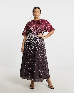 Joanna Hope Split Sleeve Maxi Dress