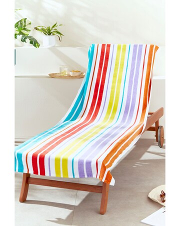 Catherine Lansfield Rainbow Lounger Towel