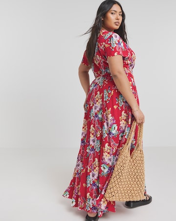Joe Browns Joyful Floral Wrap Maxi Dress