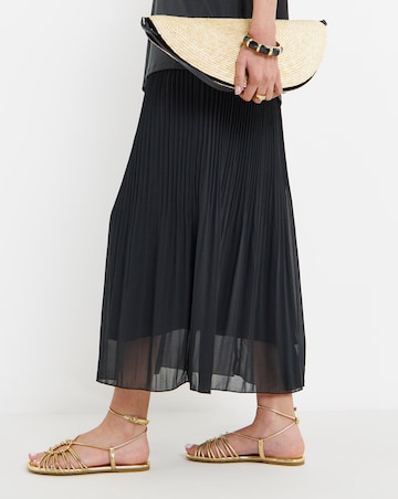 Cinder Tubular Woven Flat Sandals - Wide Fit (E)