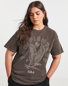 Simply Be Chocolate Foo Fighters License T-Shirt